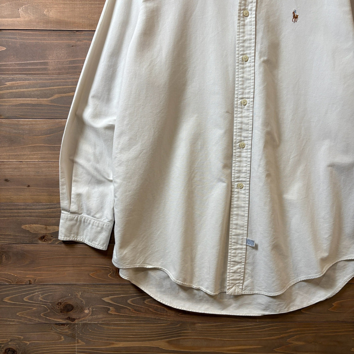 1990s Polo Ralph Lauren "WHITE" Oxford B/D Shirt