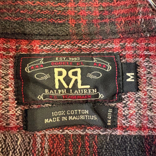 1990s RRL "Cotton Pile" Ombre Plaid Shirt