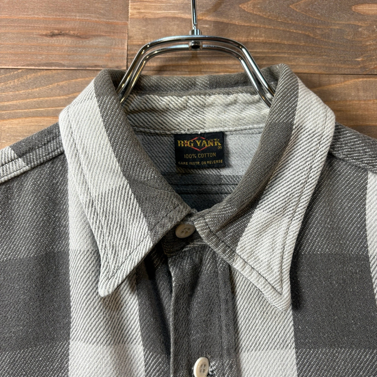 1970s Big Yank "Black × White" Flannel Shirt