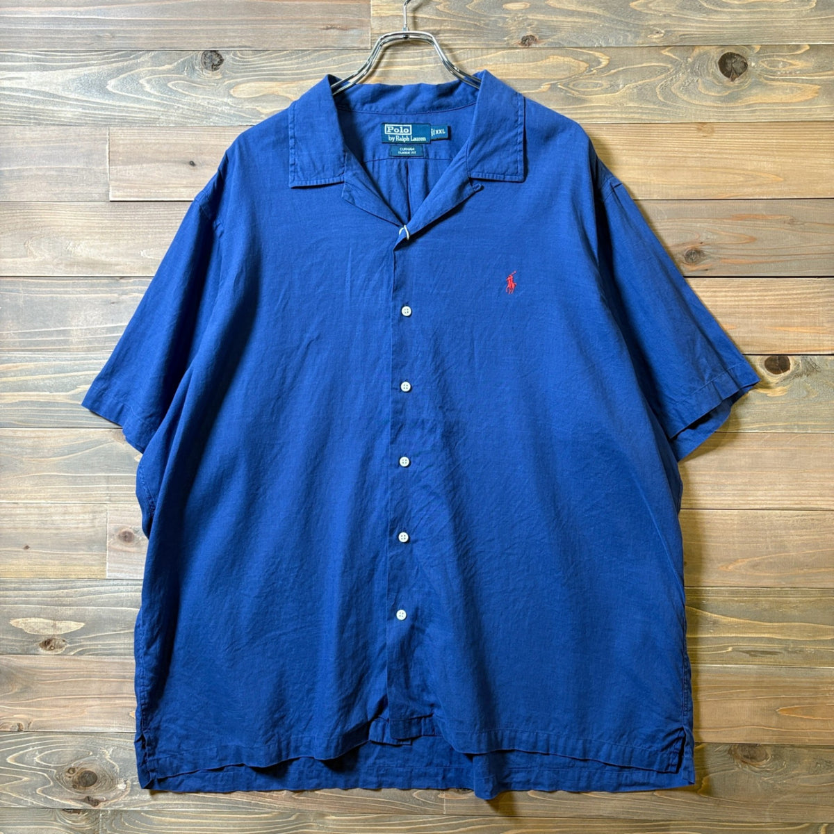 2000s Polo Ralph Lauren "LINEN × COTTON" Open Collar Shirt