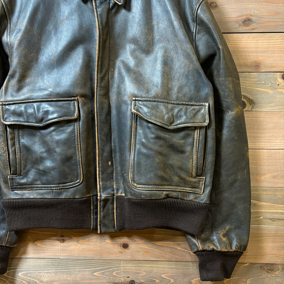 1980s Banana Republic "A-2 Type" Leather Jacket