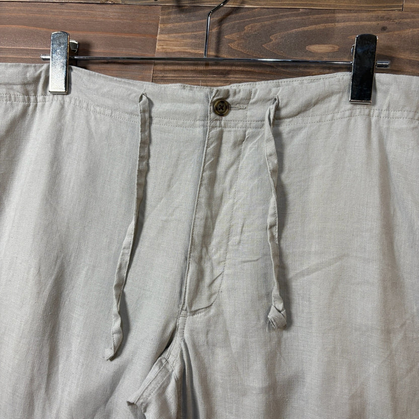 2000s Perry Ellis "LINEN" Easy Pant