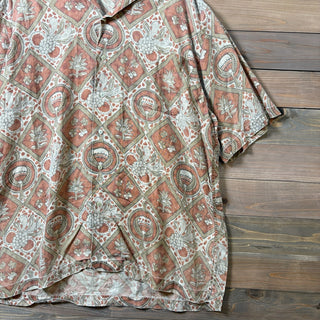 1990s Polo Ralph Lauren "LINEN100%" Aloha Open Collar Shirt