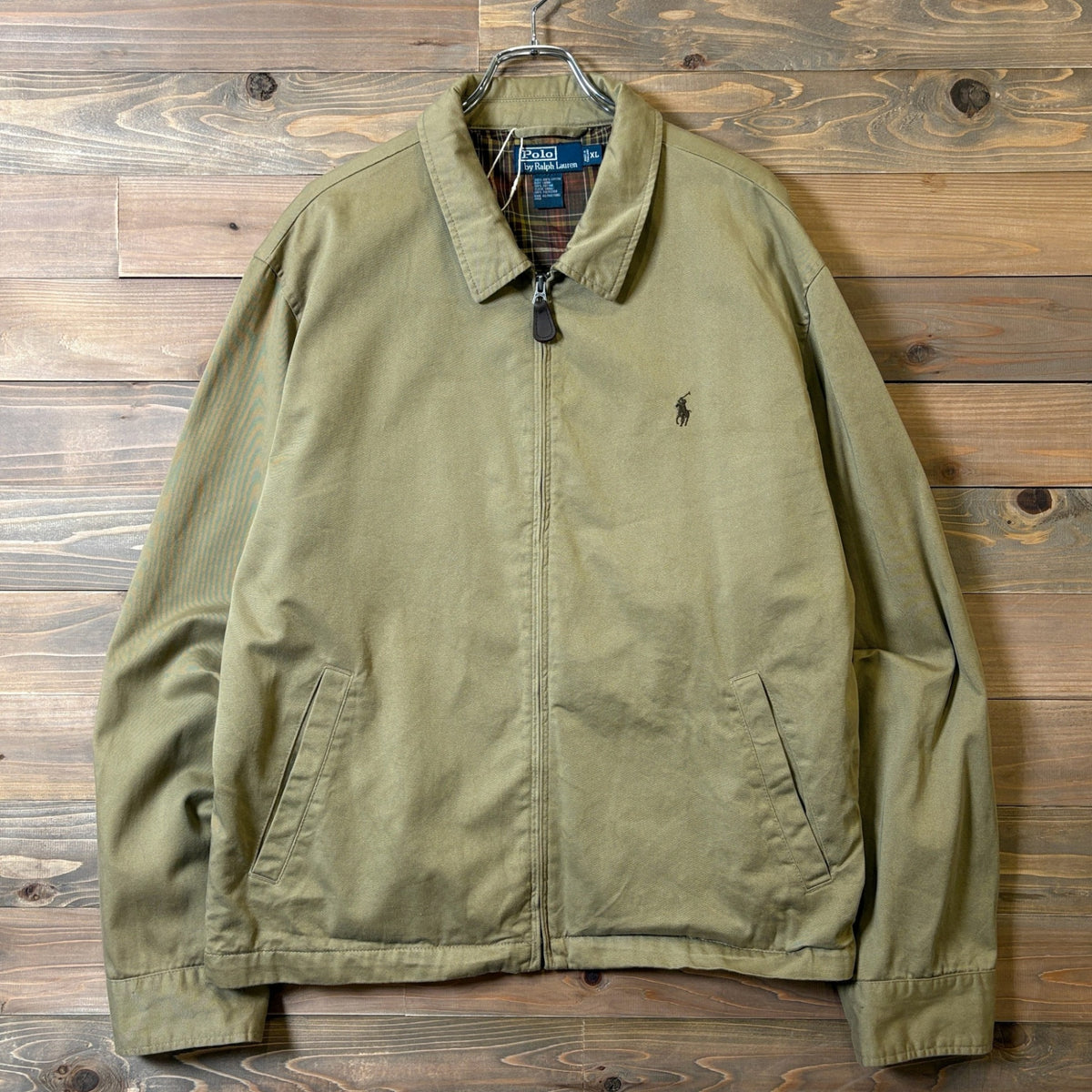 2000s Polo Ralph Lauren "Plaid Lining" Drizzler Jacket