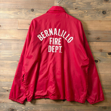 1970s~1980s Pla-Jac "BERNALILLO FIRE DEPT." Coach Jacket