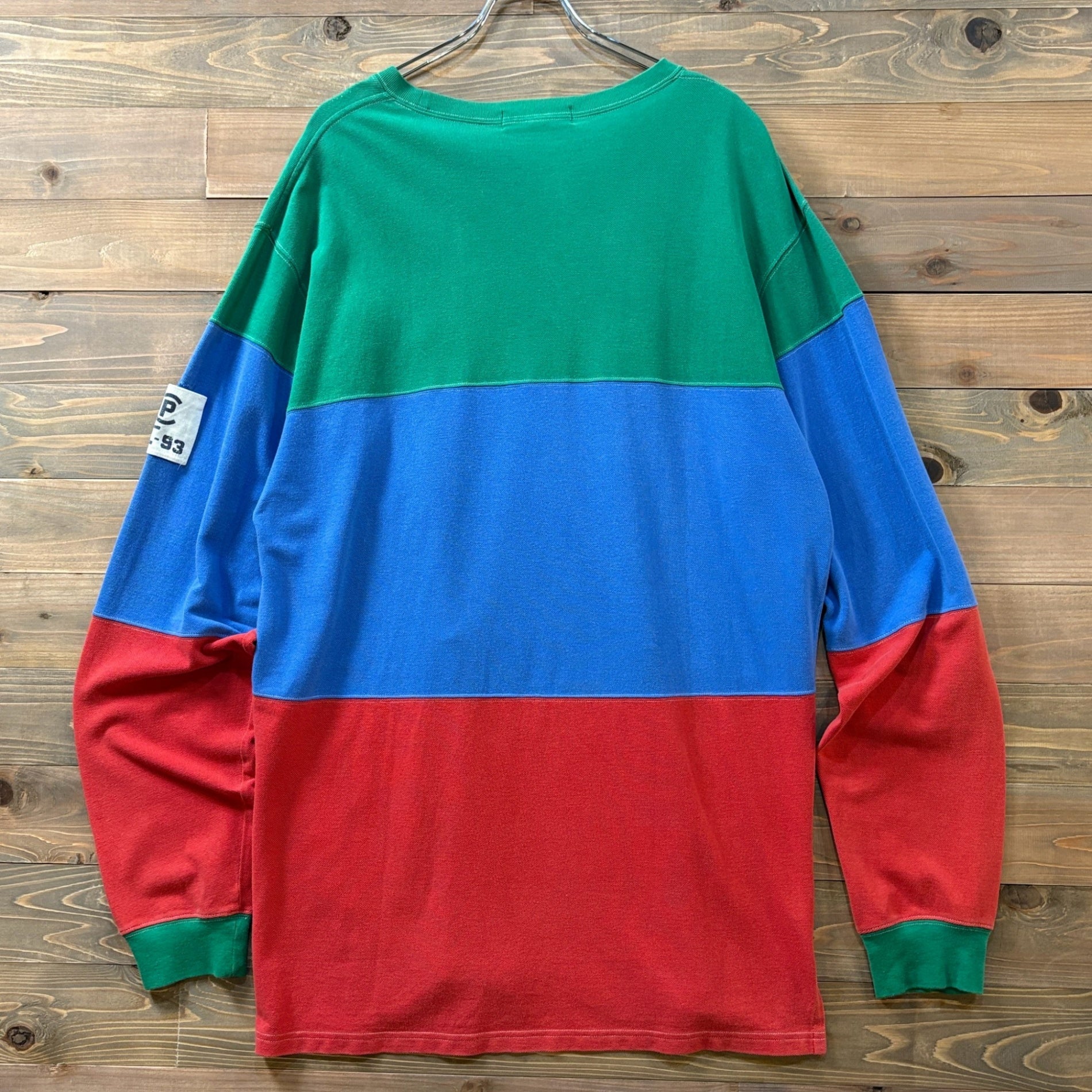 1990s Polo Ralph Lauren "Pique" RL-93 Color Block L/S TEE