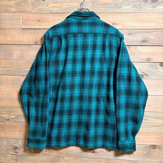 1960s Pilgrim "Ombre Plaid" Wool Shirt