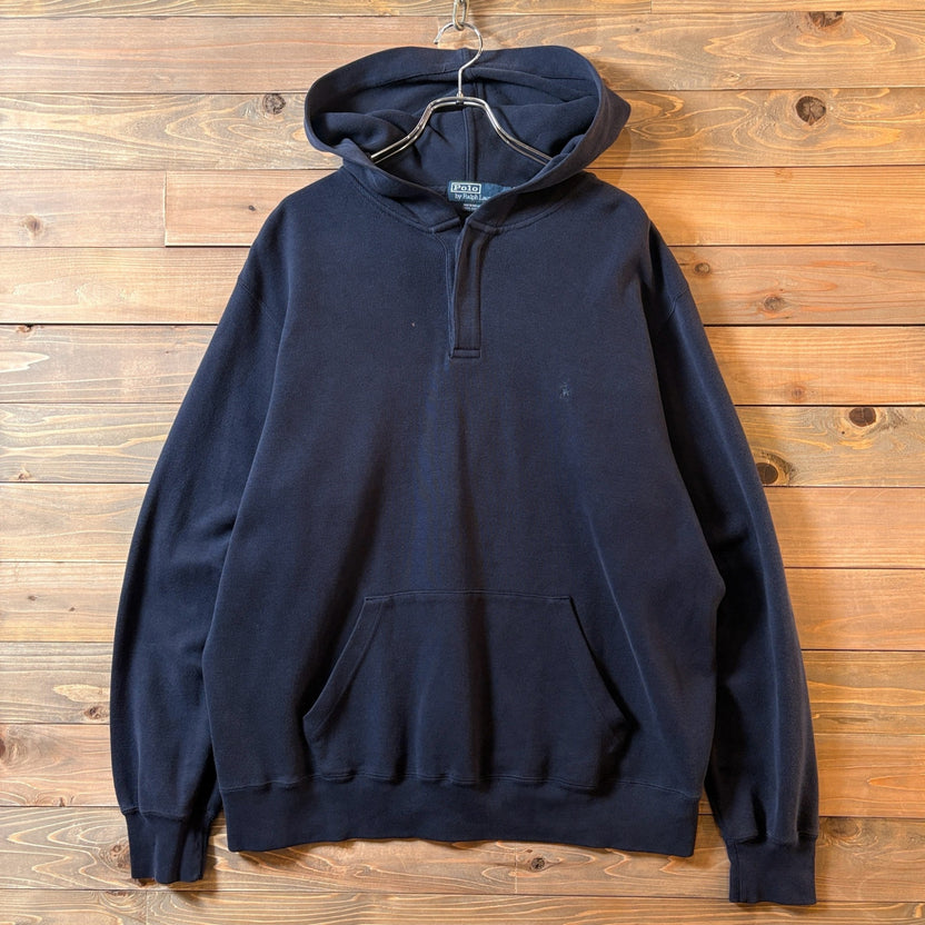 1990s Polo Ralph Lauren "Henry Neck" Rib Knit Hoodie