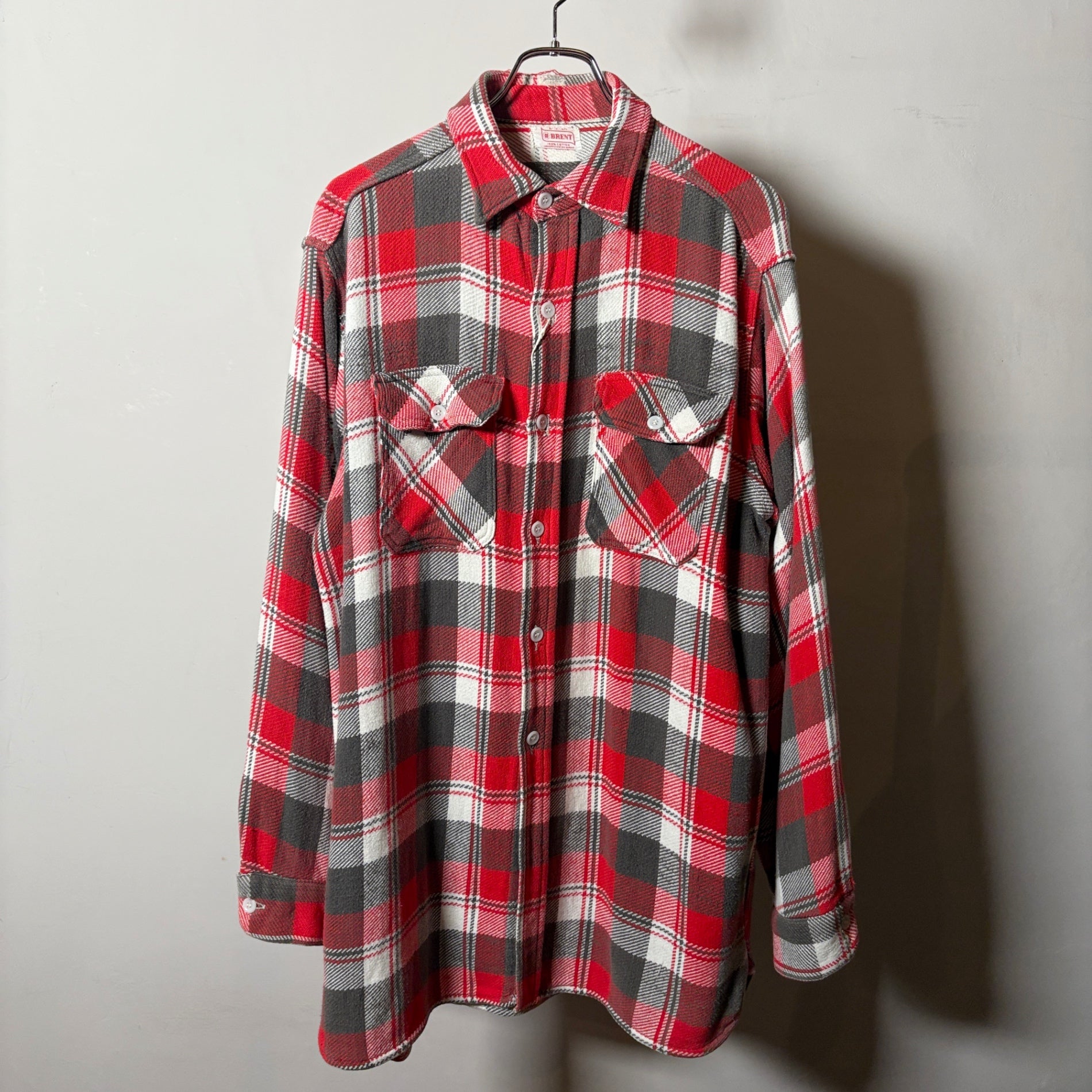 1950s Brent "With a Gusset" Heavy Flannel Shirt
