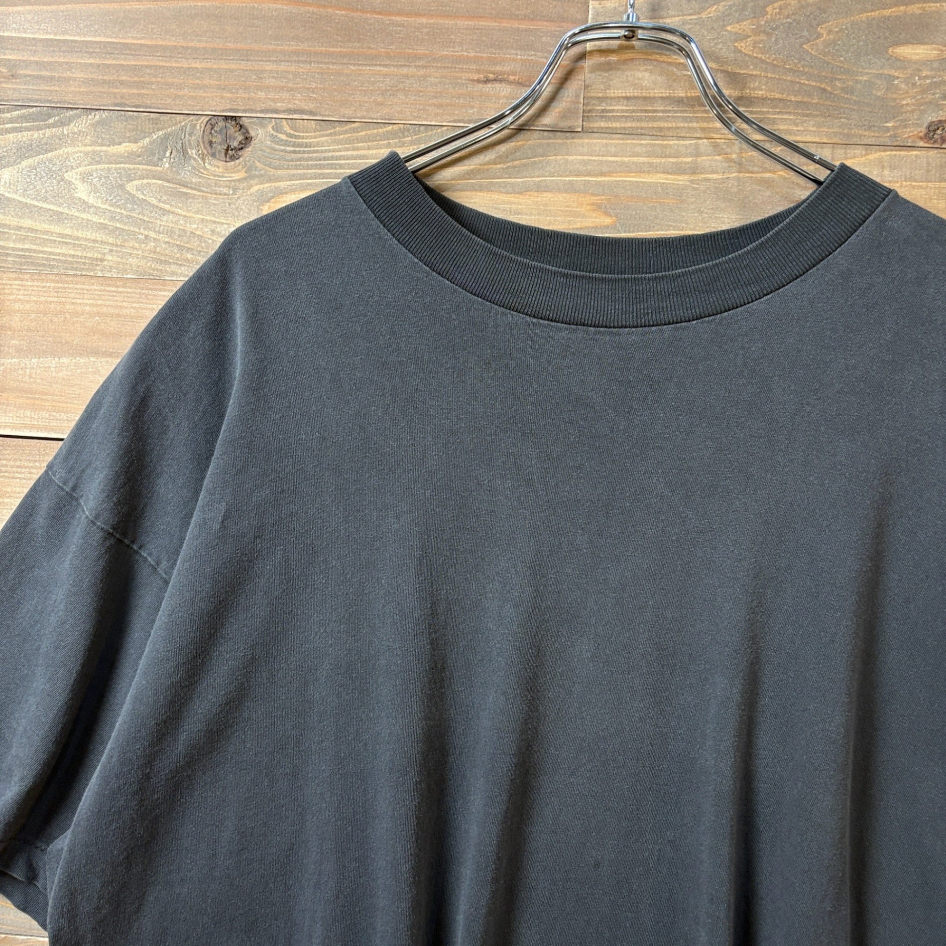 1990s Oneita Cut-Off Black T-Shirt Made in USA