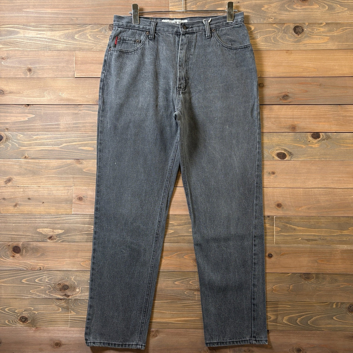 1990s Bugle Boy Black Denim Pants