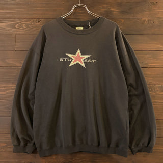 1990s STUSSY "Star Logo" Sweatshirt