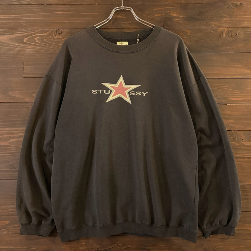 1990s STUSSY "Star Logo" Sweatshirt