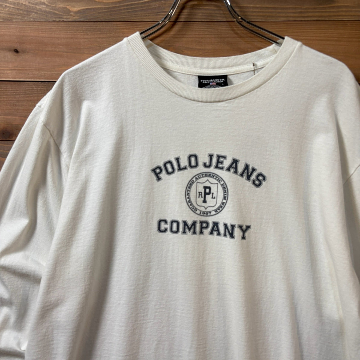2000s Polo Jeans Company. "Three-Tier Print" L/S T-Shirt