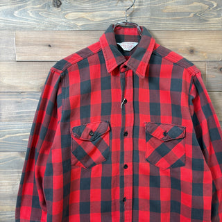 1980s FROSTPROOF "Block Check" Heavy Flannel Shirt