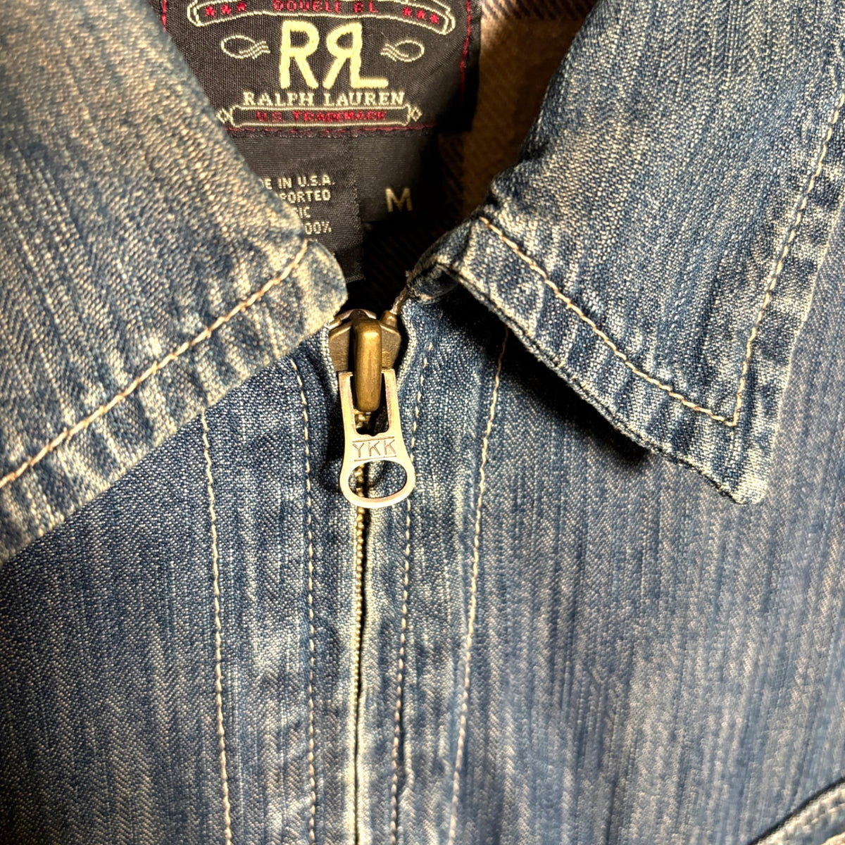 1990s RRL "91-B TYPE" Herringbone Denim Jacket