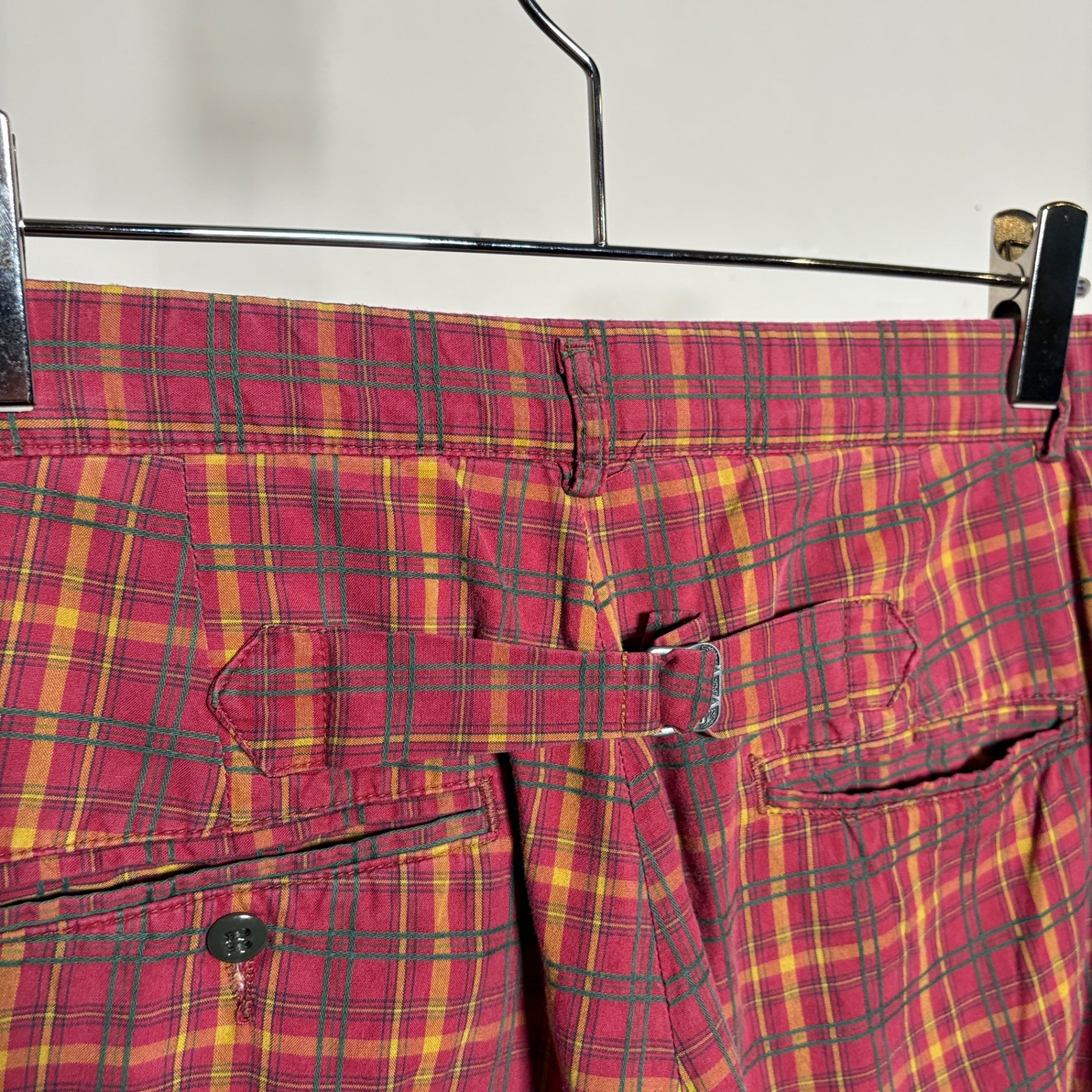 1990s RRL "Buckle Back" Plaid Short Pant