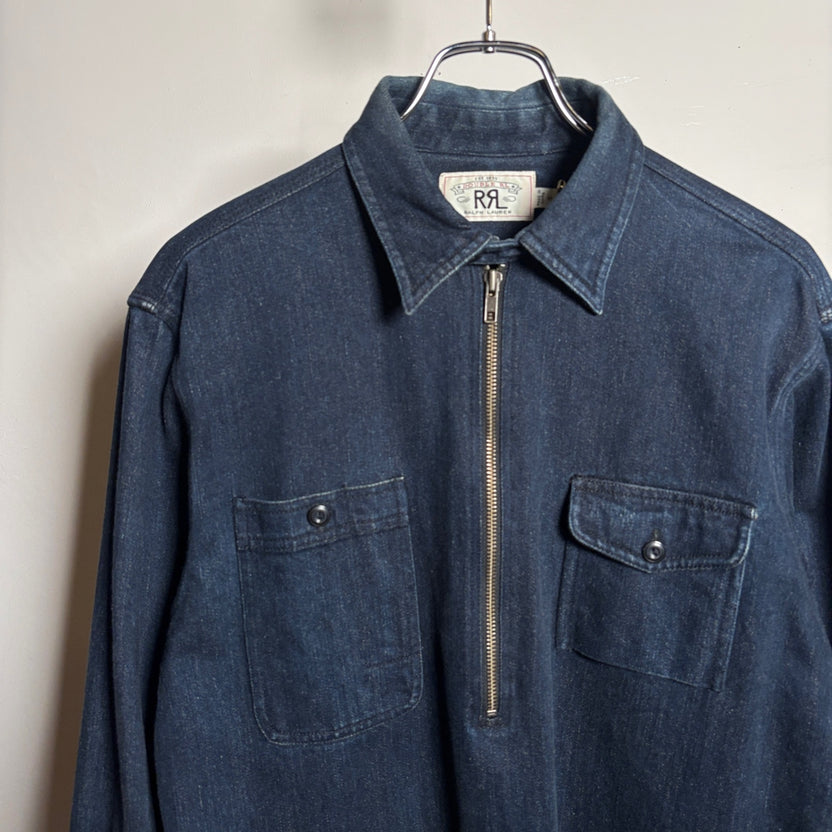 2000s RRL "ガチャポケ" Denim Pullover Shirt
