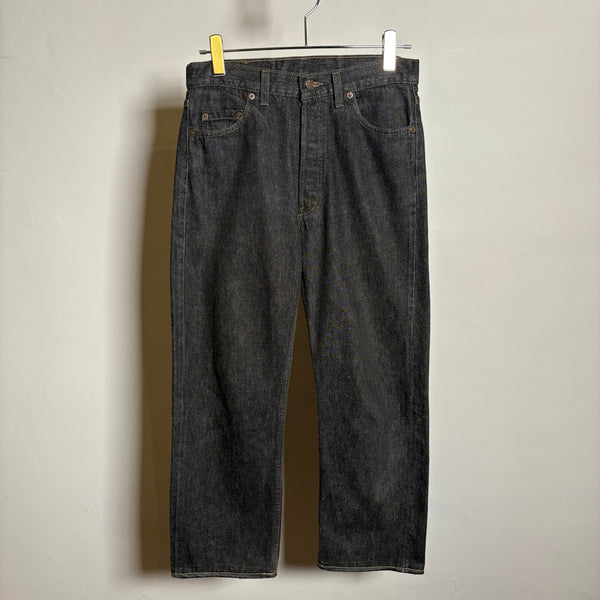 1990s Levi's 501 "Mint Condition" Yarn-Dyed Black Denim