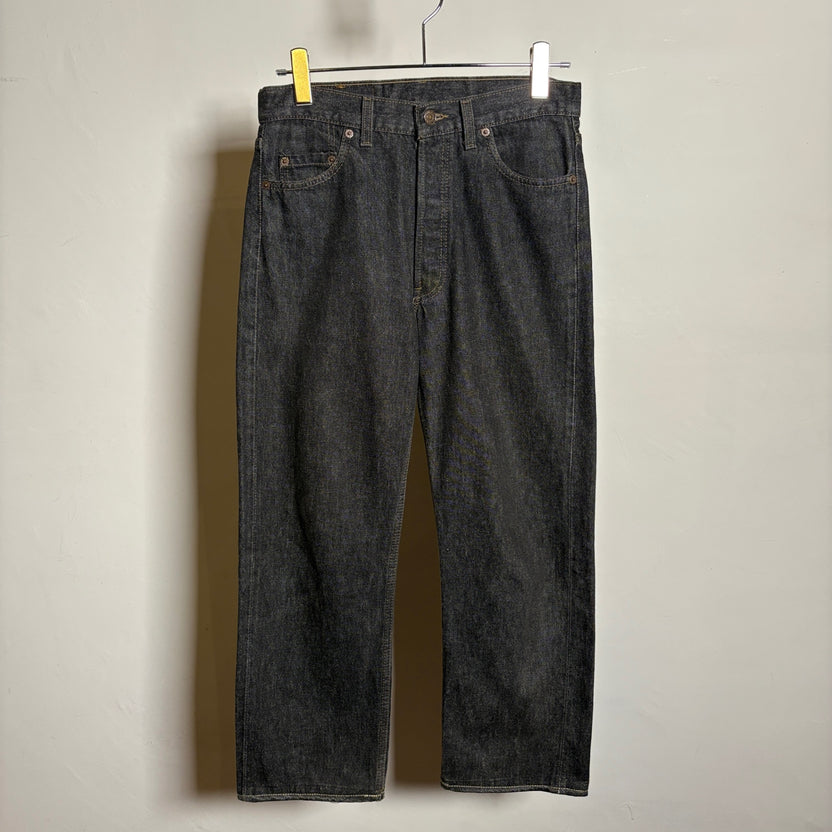 1990s Levi's 501 "Mint Condition" Yarn-Dyed Black Denim