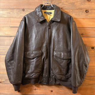 1990s Nautica "A-2 Type" Leather Jacket