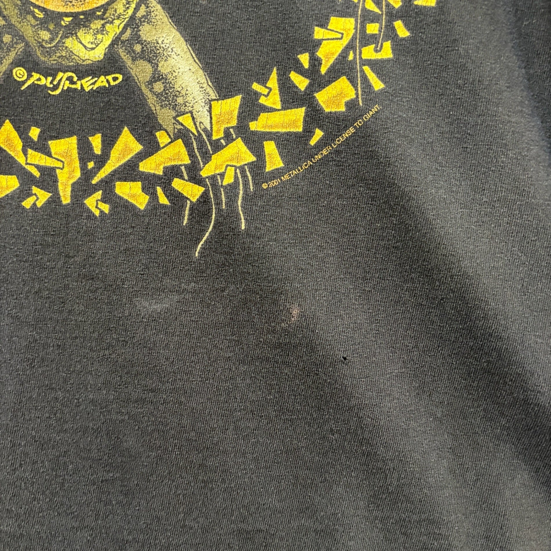 2000s METALLICA "No Leaf Clover" PUSHEAD Band T-Shirt