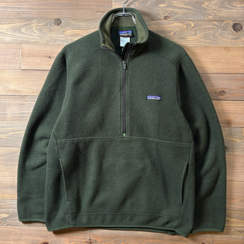 2000s Patagonia "Khaki" Synchilla Marsupial Pullover Fleece