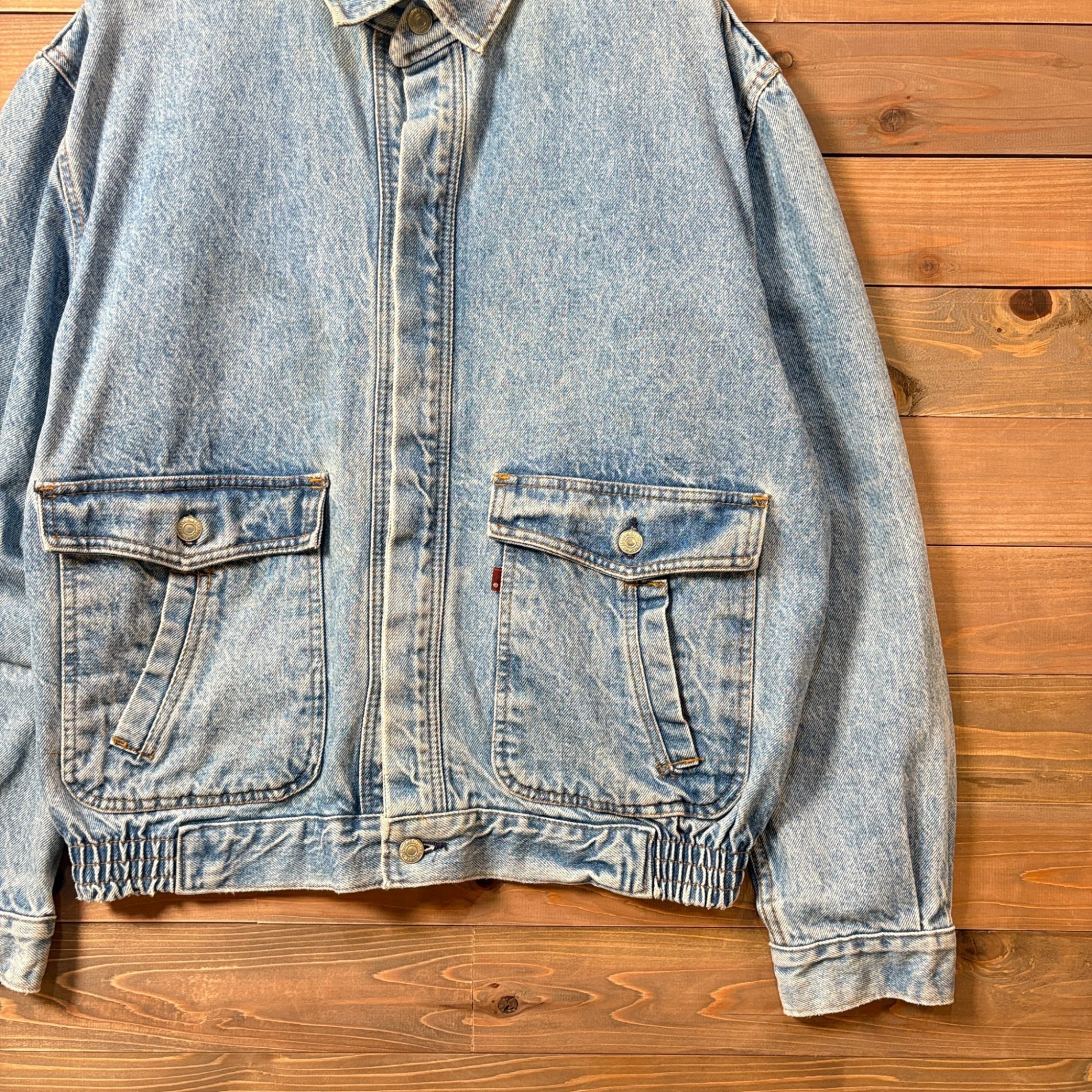 1990s Levi's "A-2 TYPE" Denim Flight Jacket