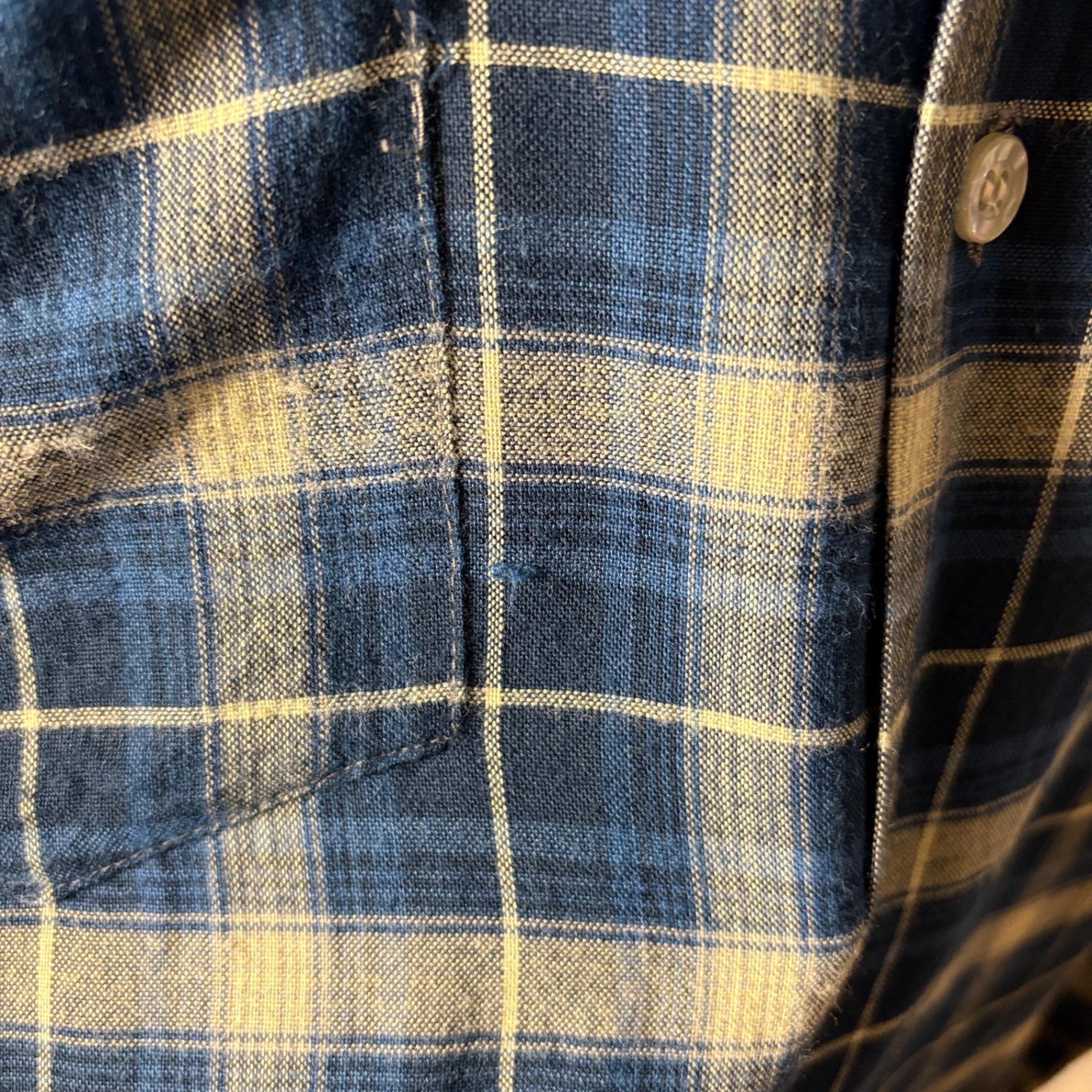 1970s TOWNCRAFT "Ombre Check" Rayon Shirt