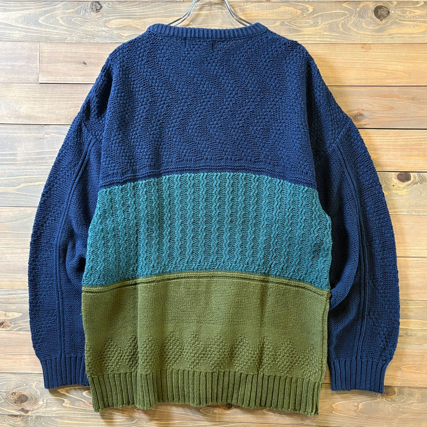 1980s Eddie Bauer "Color Block" Cotton Knit
