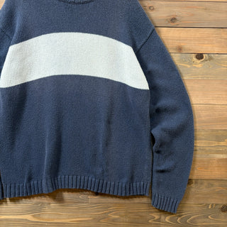1990s RRL "Wide Border" Cotton Knit Sweater