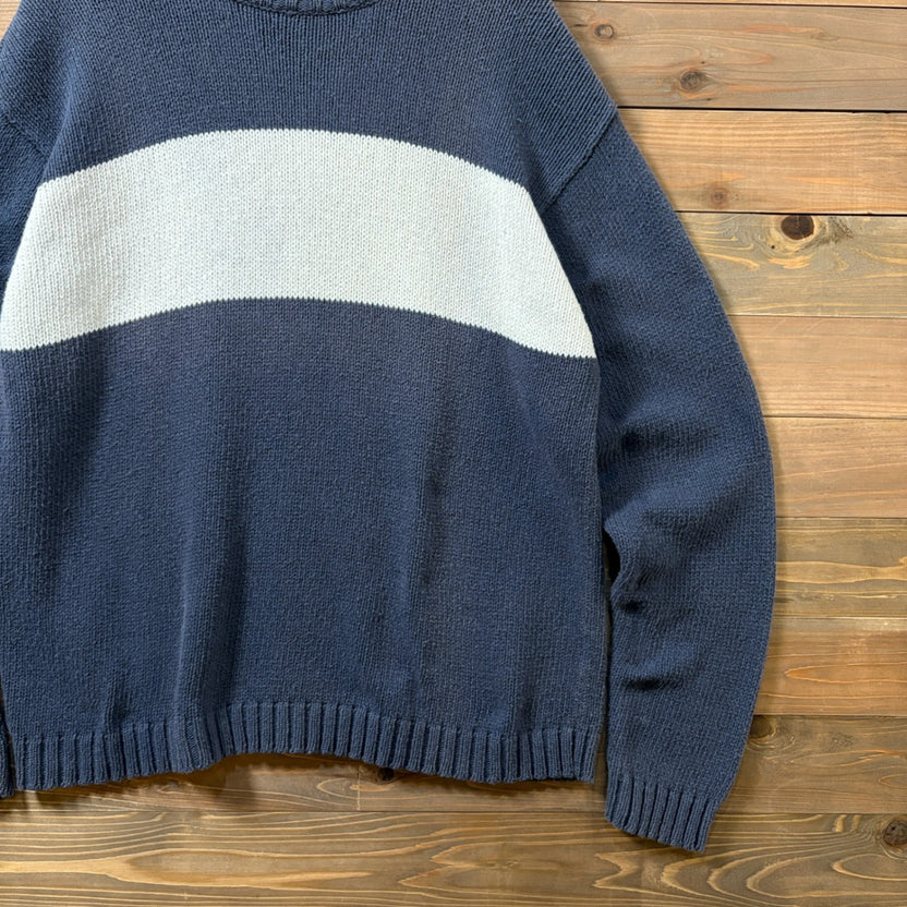1990s RRL "Wide Border" Cotton Knit Sweater