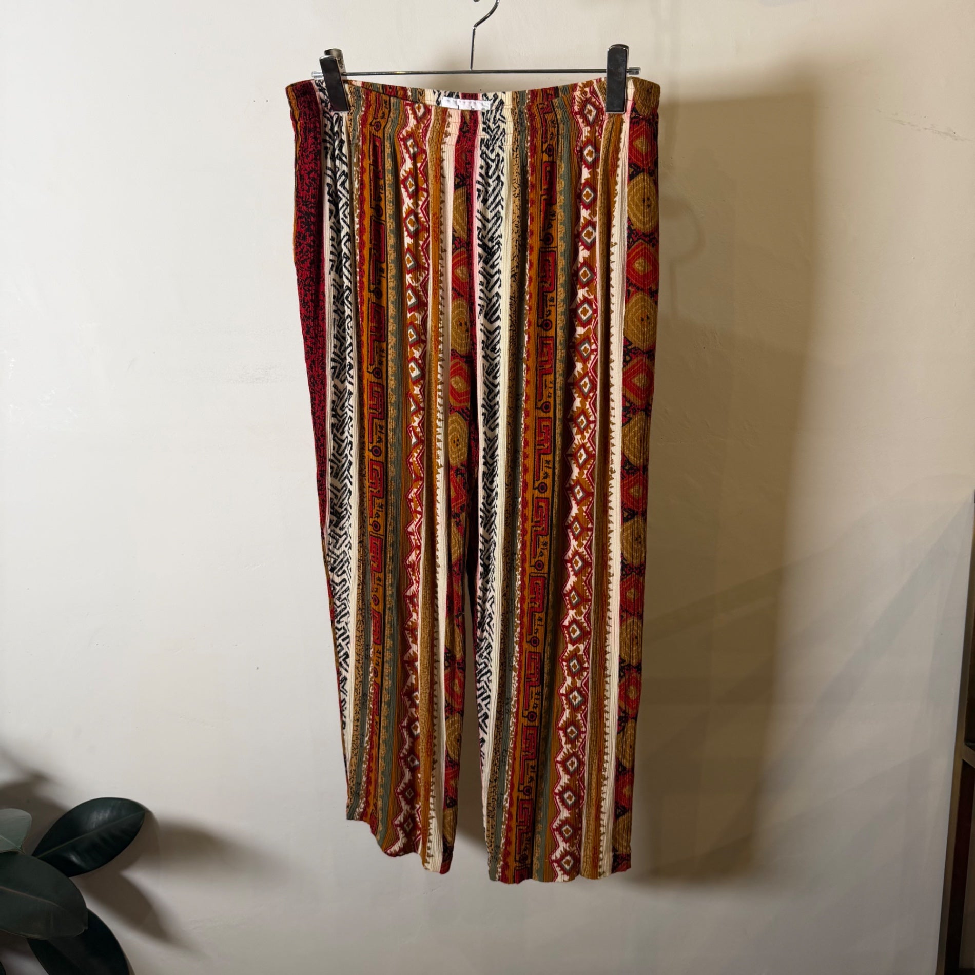 1980s~1990s dalin "RAYON" Native Pattern Easy Pant