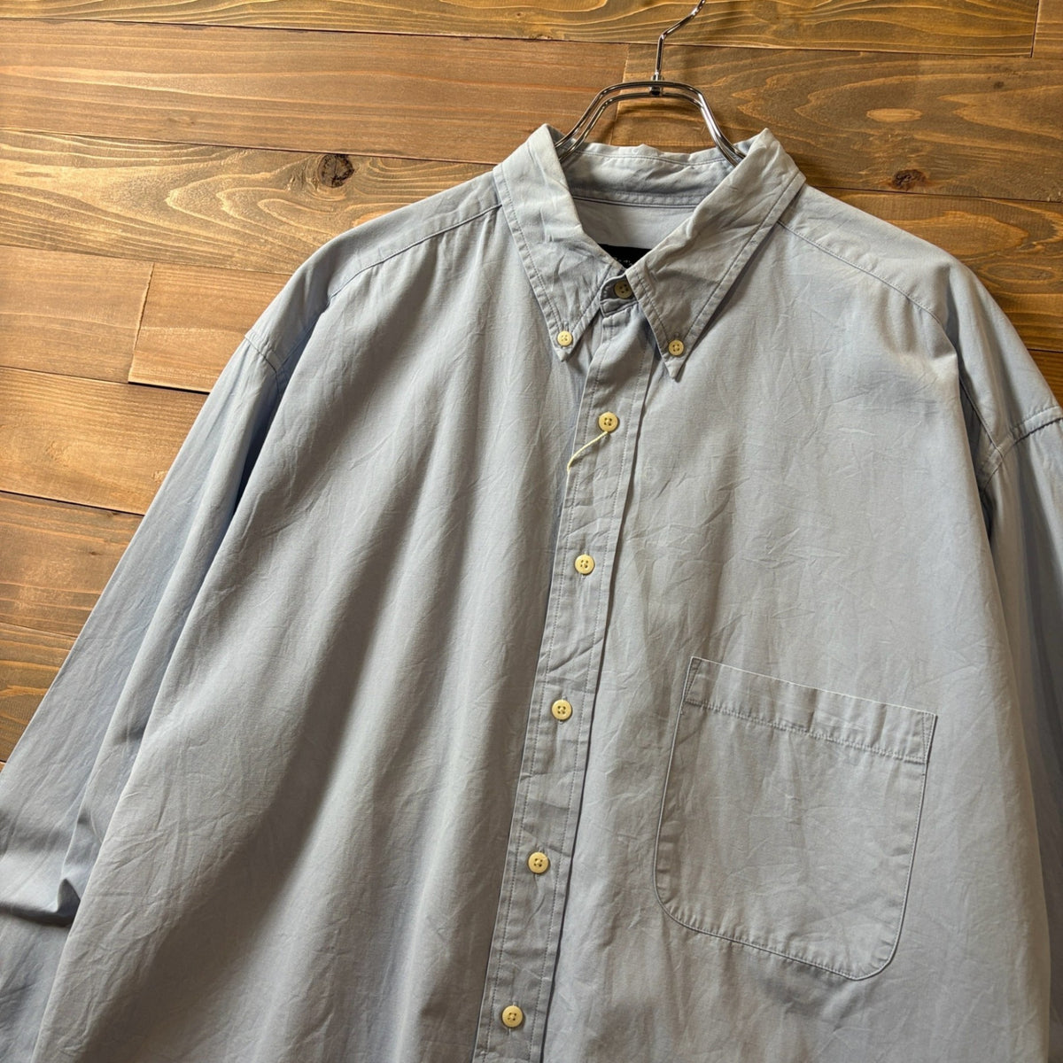 2000s Eddie Bauer "Sax Blue" Button-Down Shirt