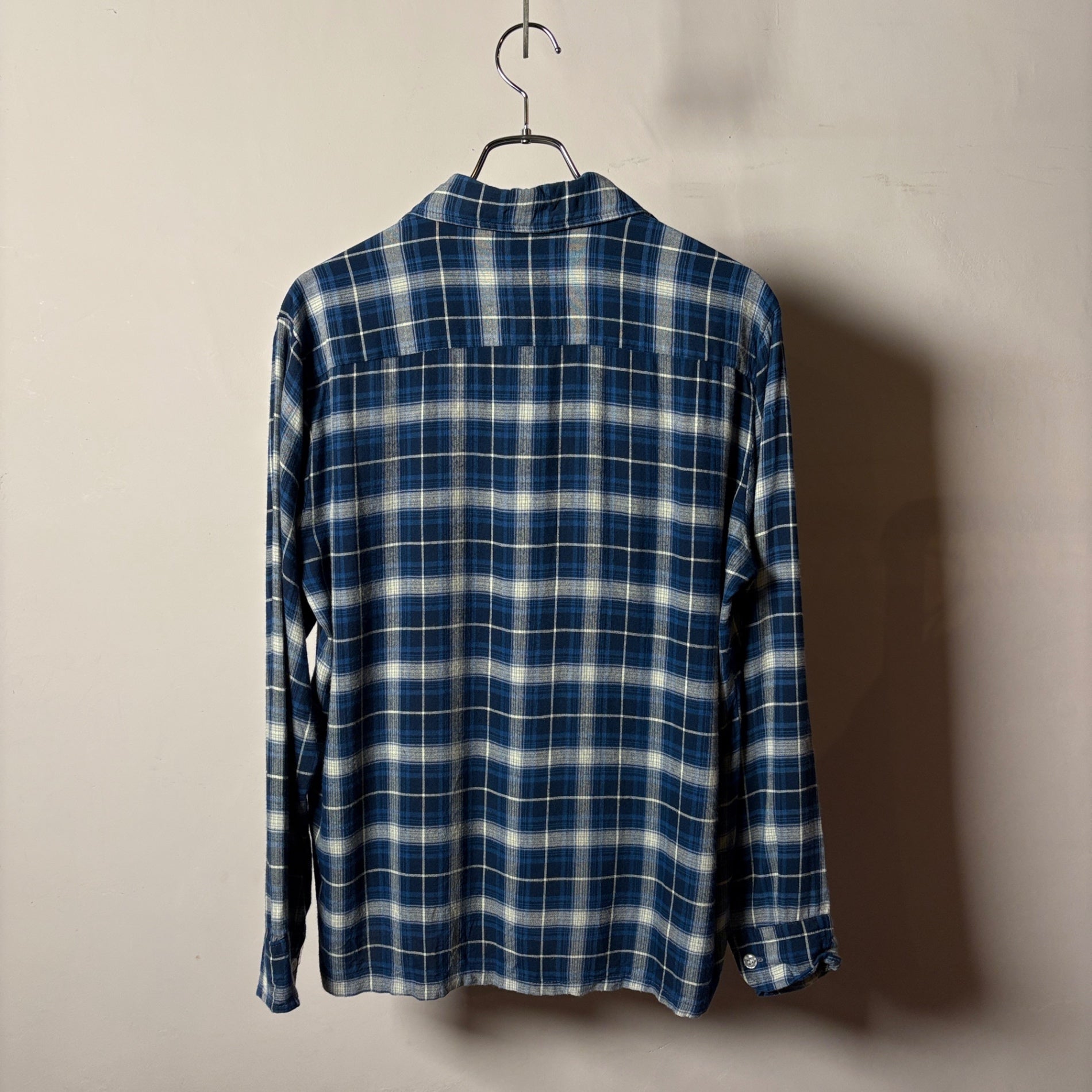 1970s TOWNCRAFT "Ombre Check" Rayon Shirt