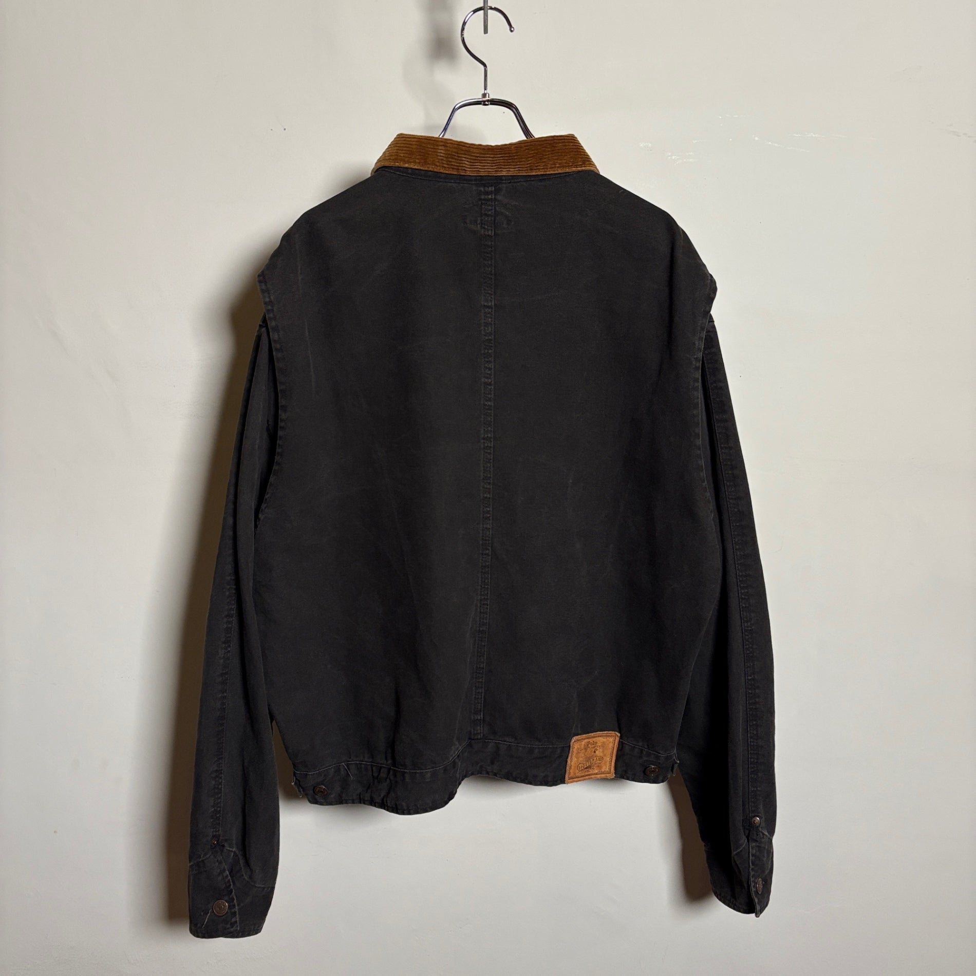 1980s Polo Ralph Lauren "BLACK" Duck Trucker Jacket