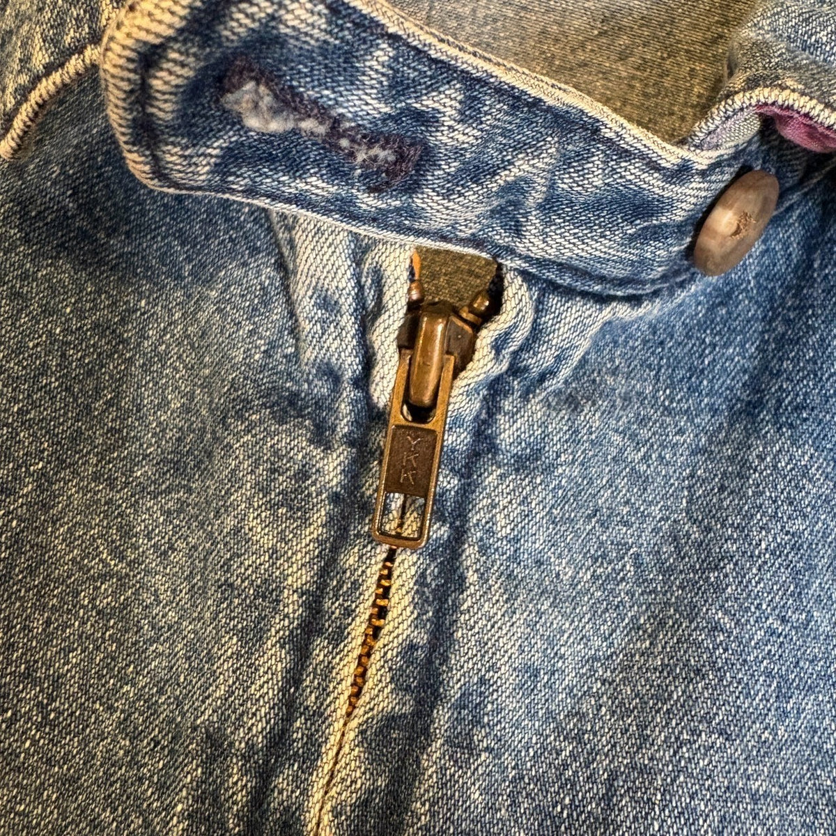 1980s Polo Ralph Lauren "No Pony" Denim Drizzler Jacket