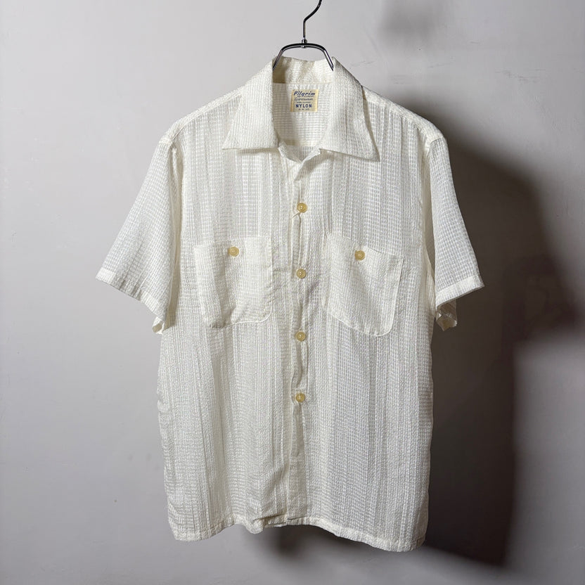 1950s PILGRIM "NYLON" Sheer Shirt
