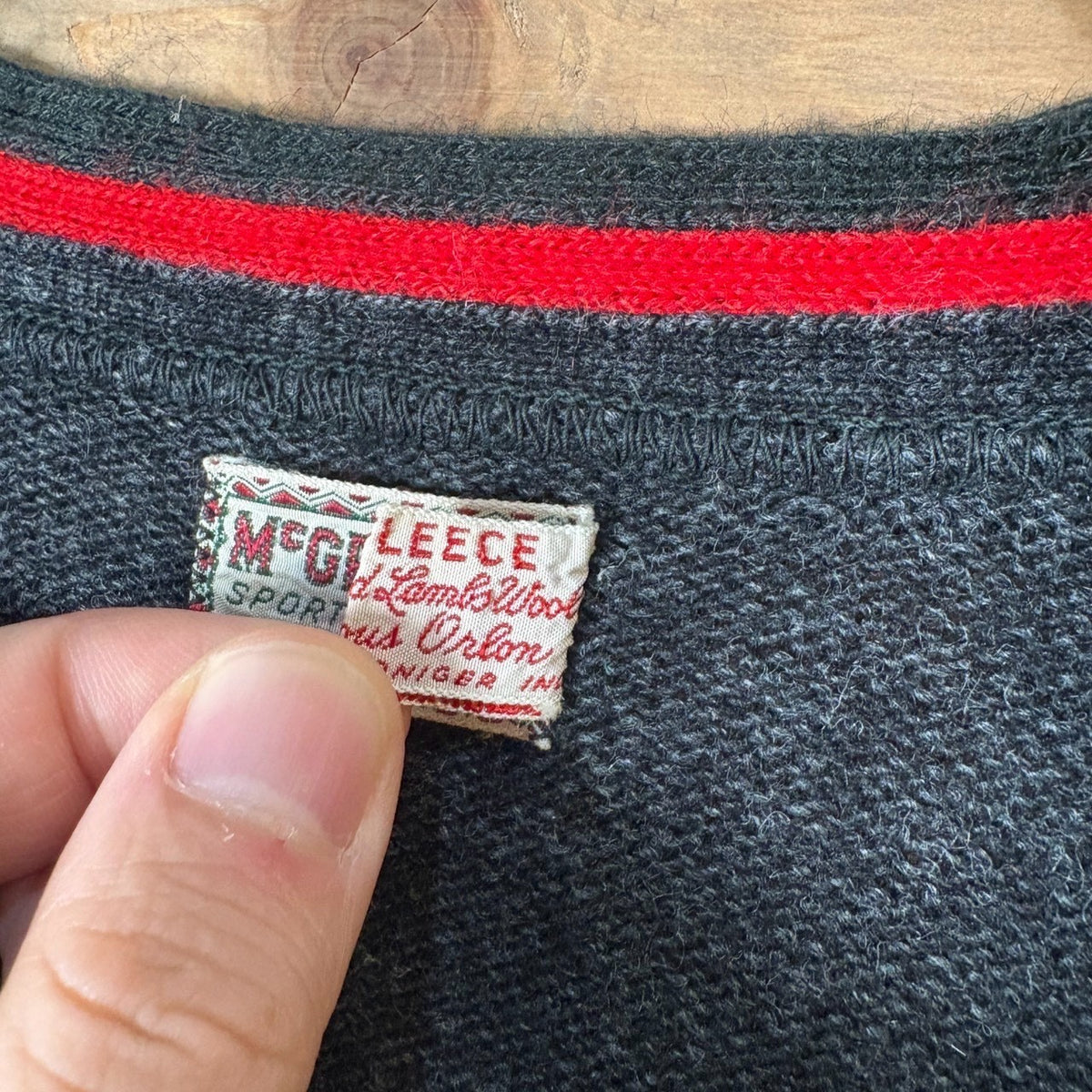 1960s McGREGOR "Piping" Wool Cardigan