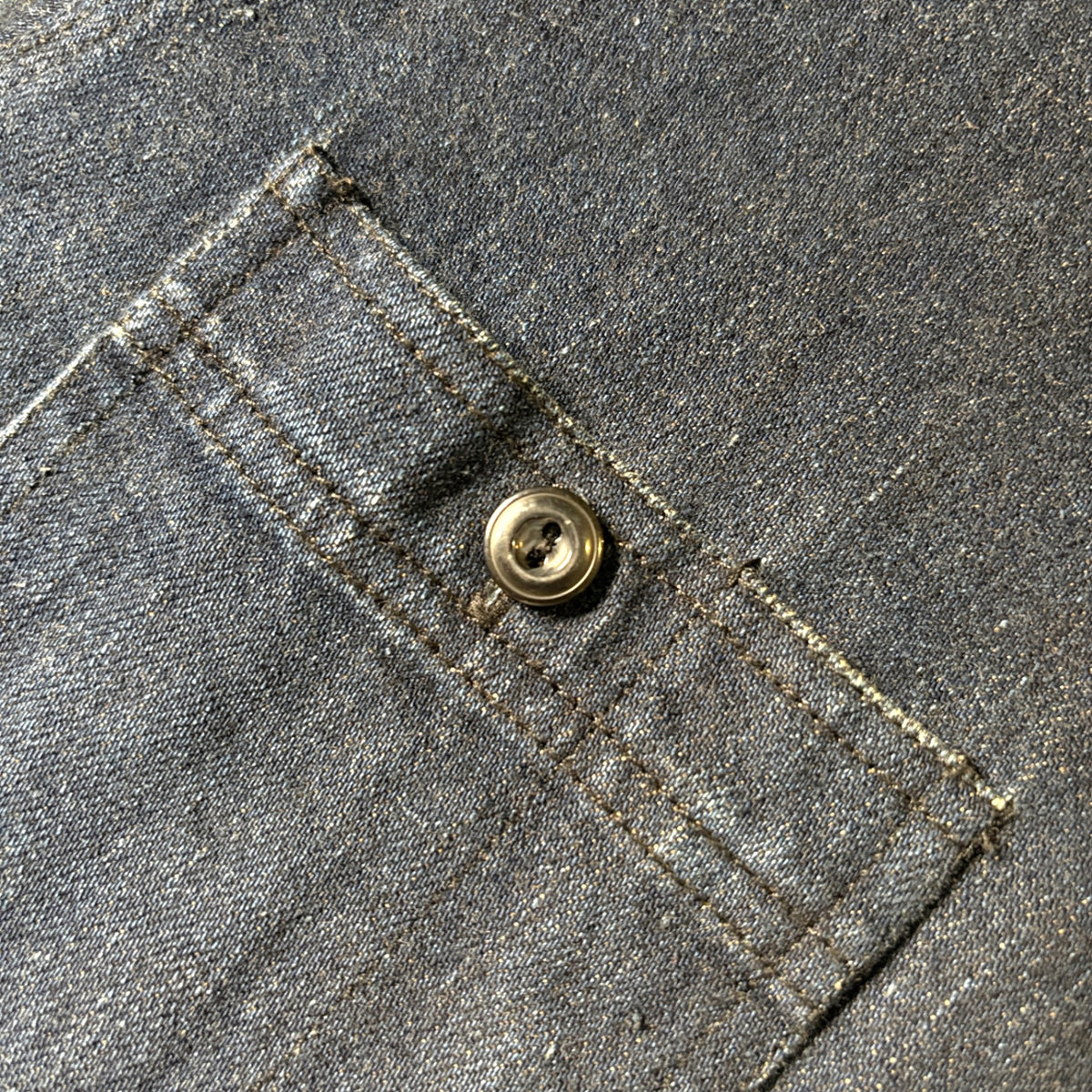 2000s RRL "ガチャポケ" Denim Pullover Shirt