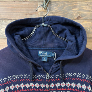 1990s Polo Ralph Lauren "Nordic” Thermal-Lined Hoodie