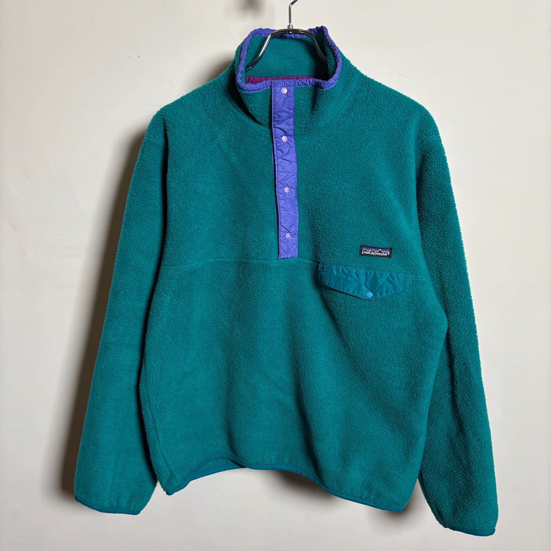 1980s Patagonia "Emerald Green" SYNCHILLA SNAP-T