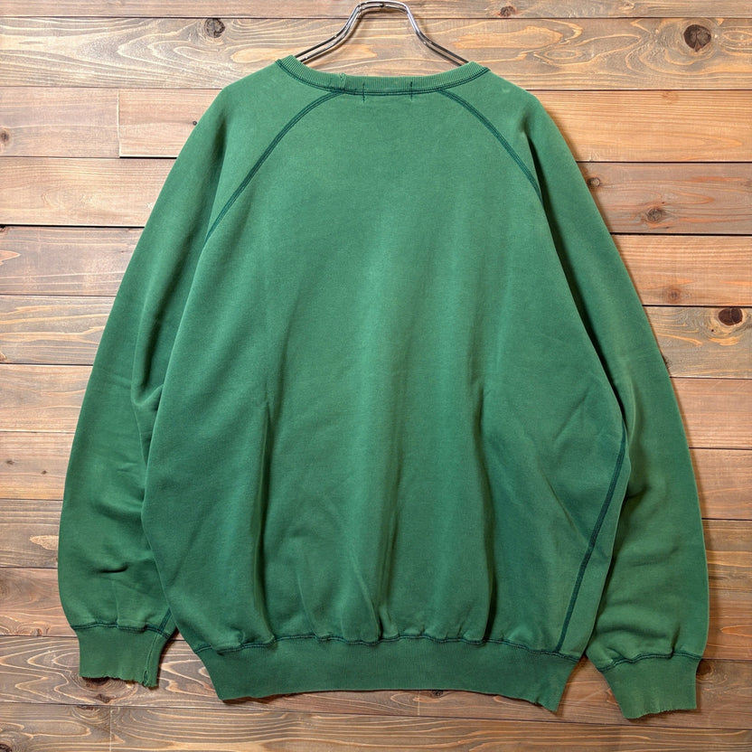 1990s Polo Ralph Lauren "Fade Green" Raglan Sleeve Sweatshirt