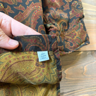 1980s Polo Ralph Lauren "Paisley" Rayon Open Collar Shirt