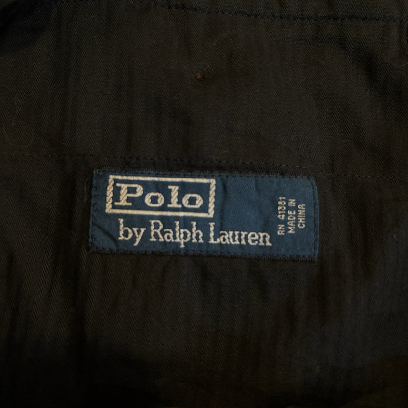 2000s Polo Ralph Lauren "BLACK" Silk Linen Slacks