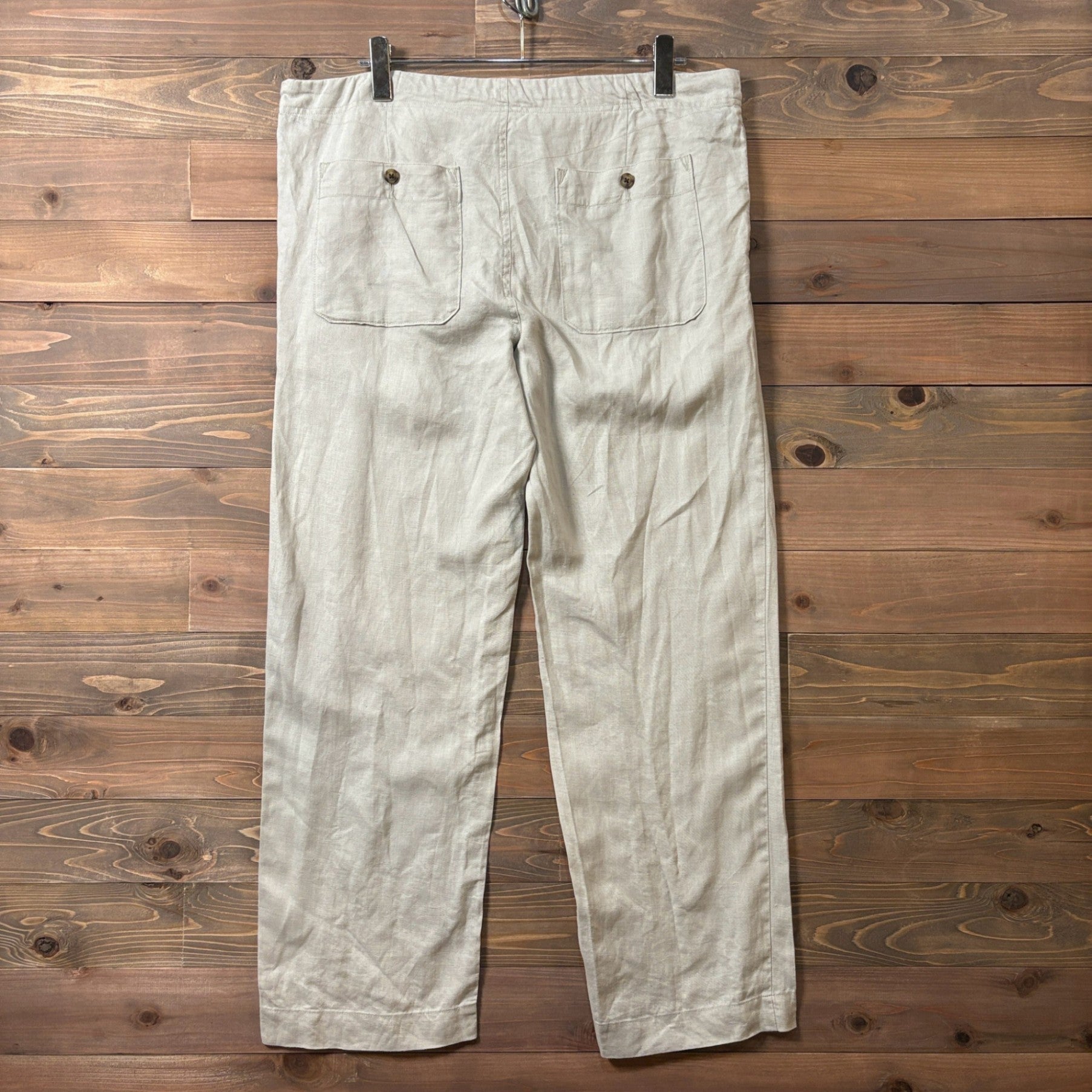 2000s Perry Ellis "LINEN" Easy Pant