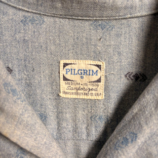 1960s Pilgrim "All-Over Pattern" Printed Flannel Shirt