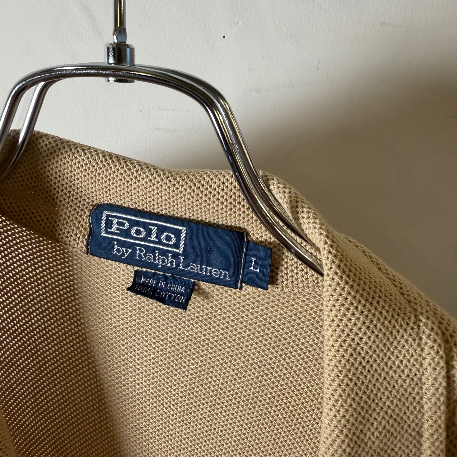 1990s Polo Ralph Lauren "Cotton Mesh" Open Collar Shirt
