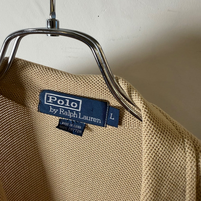1990s Polo Ralph Lauren "Cotton Mesh" Open Collar Shirt