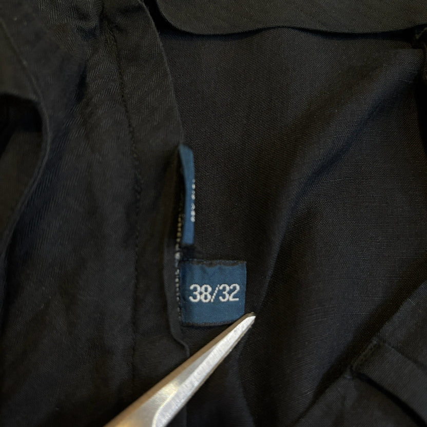 2000s Polo Ralph Lauren "BLACK" Silk Linen Slacks